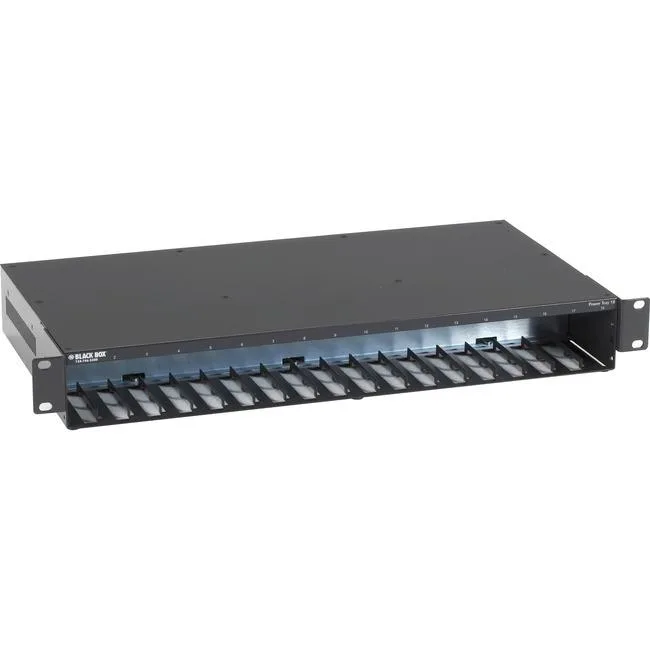 Black Box Corporation Black Box LHC018AACR2 18-Slot MultiPower Miniature Power Tray — product photo