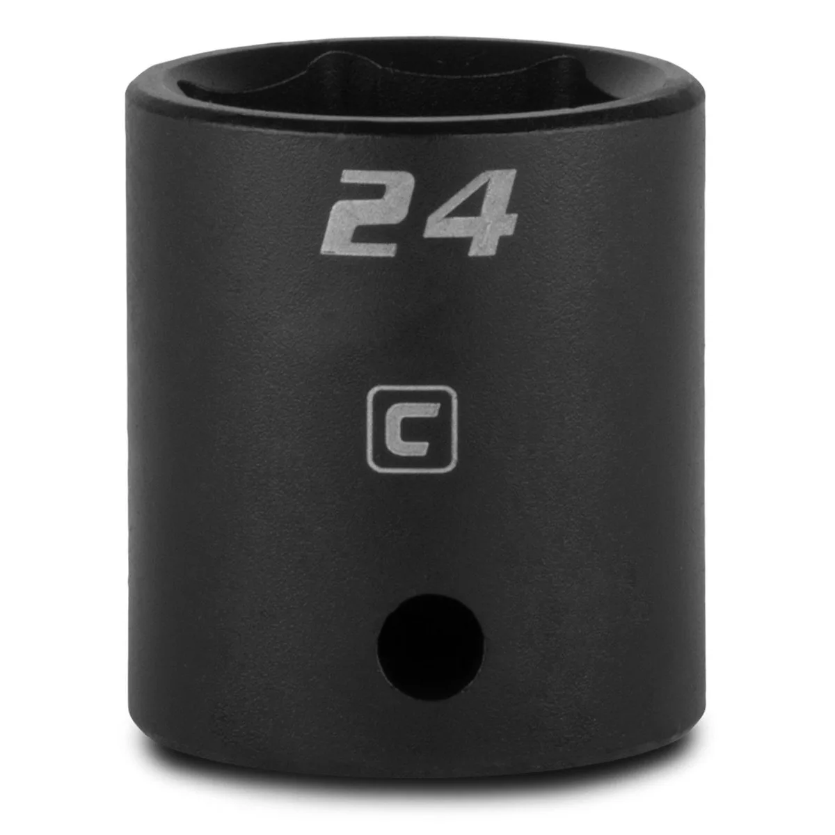  DeWalt 24 mm Shallow Impact Socket 1/2-Inch Drive 6-Point Metric — product photo