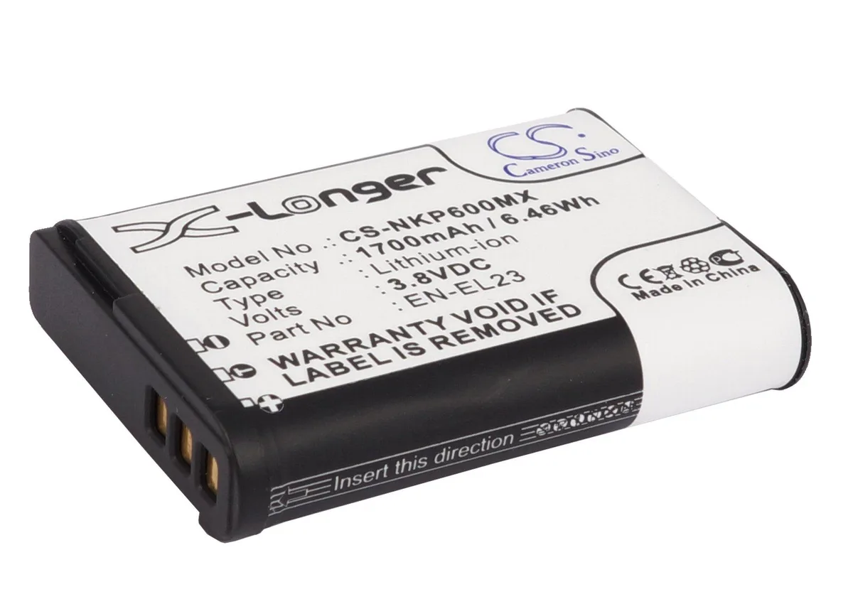  Cameron Sino EN-EL23 1700mAh 6.46Wh camera battery — product photo