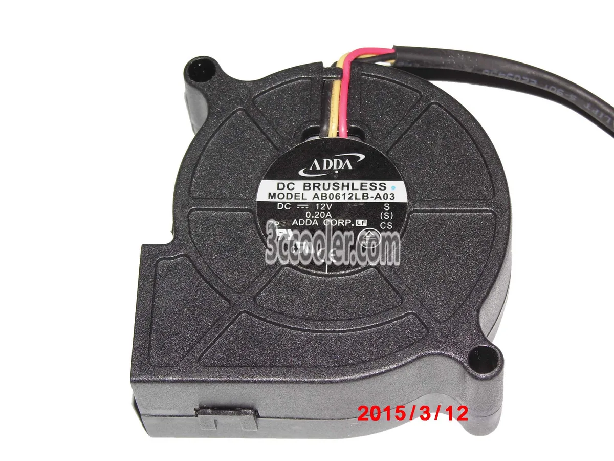 OEM Industries OEM Industries AB0612LB-A03 60mm 12V 0.2A 3 Pin Blower Fan — product photo