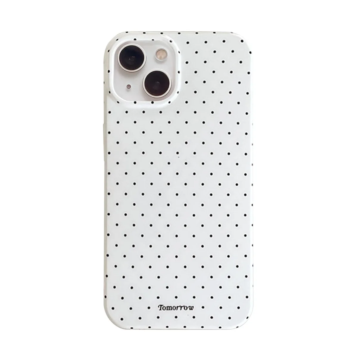  inewateri CB1641-B14 iPhone 13/14 Polka Dot TPU Case White — product photo