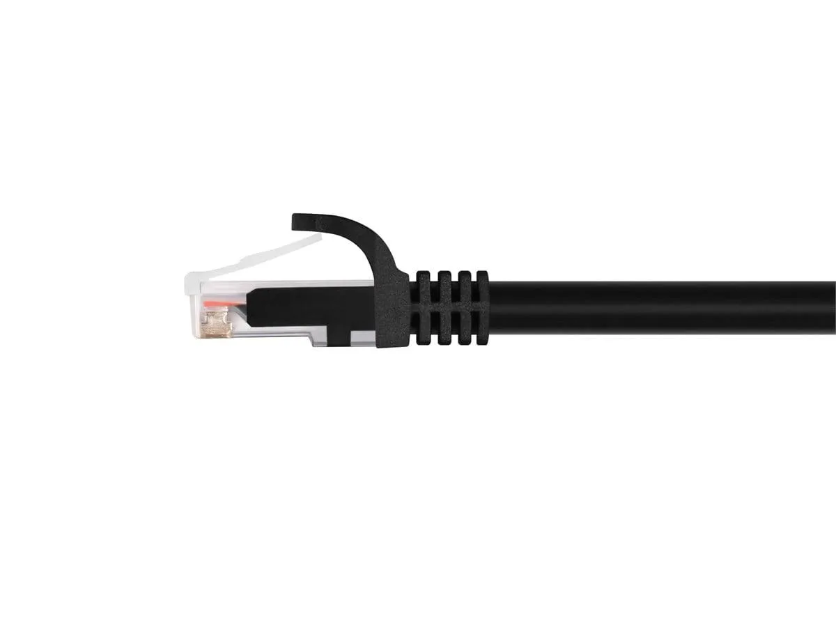 Monoprice Inc. Monoprice Inc. 9799 Cat6 network ethernet cable 2.1336 m black 550 MHz 24 AWG 12 pack — product photo