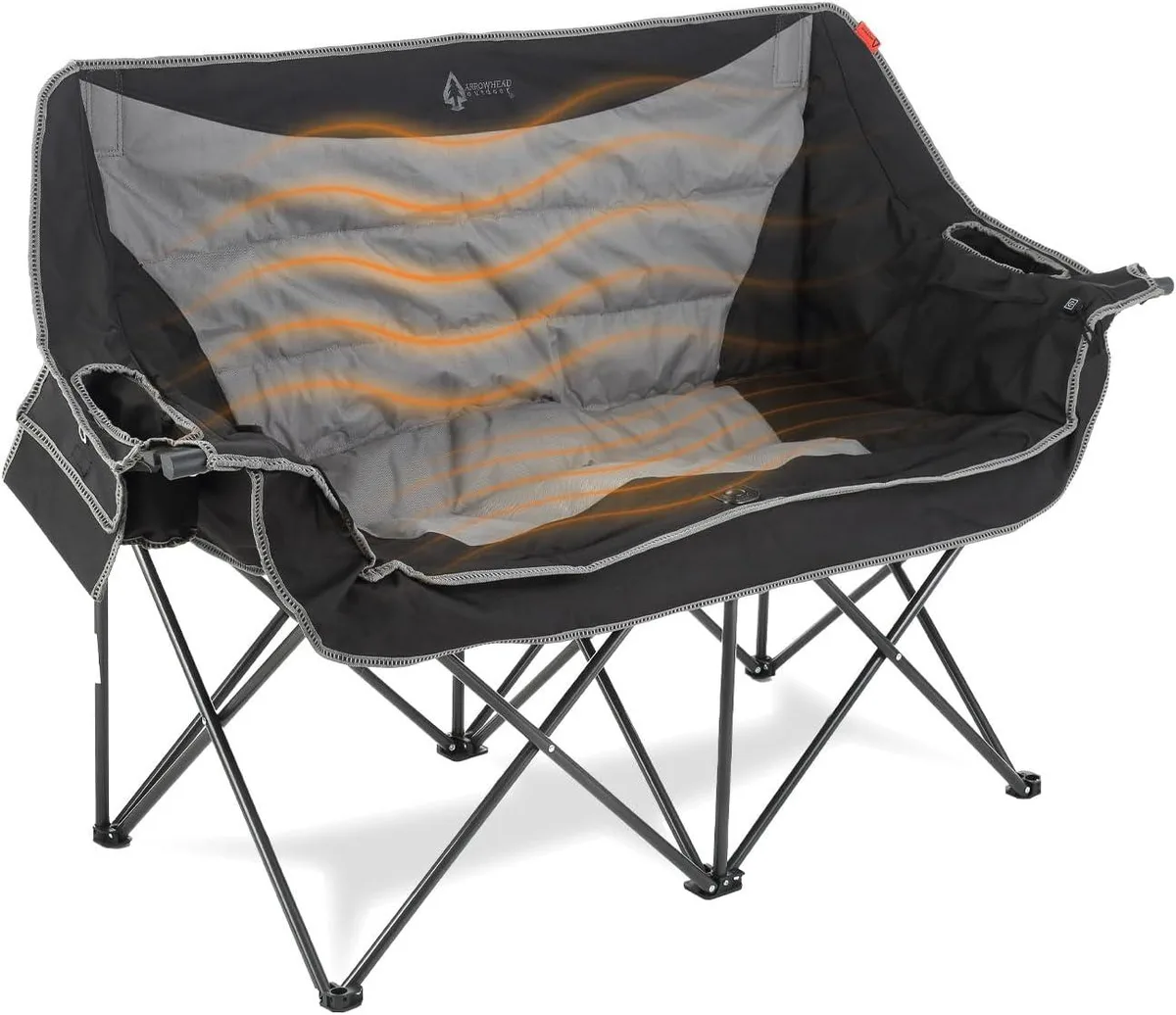 ARROWHEAD OUTDOOR ARROWHEAD OUTDOOR KKS0351U 57" Heated Loveseat Camp Furniture — product photo