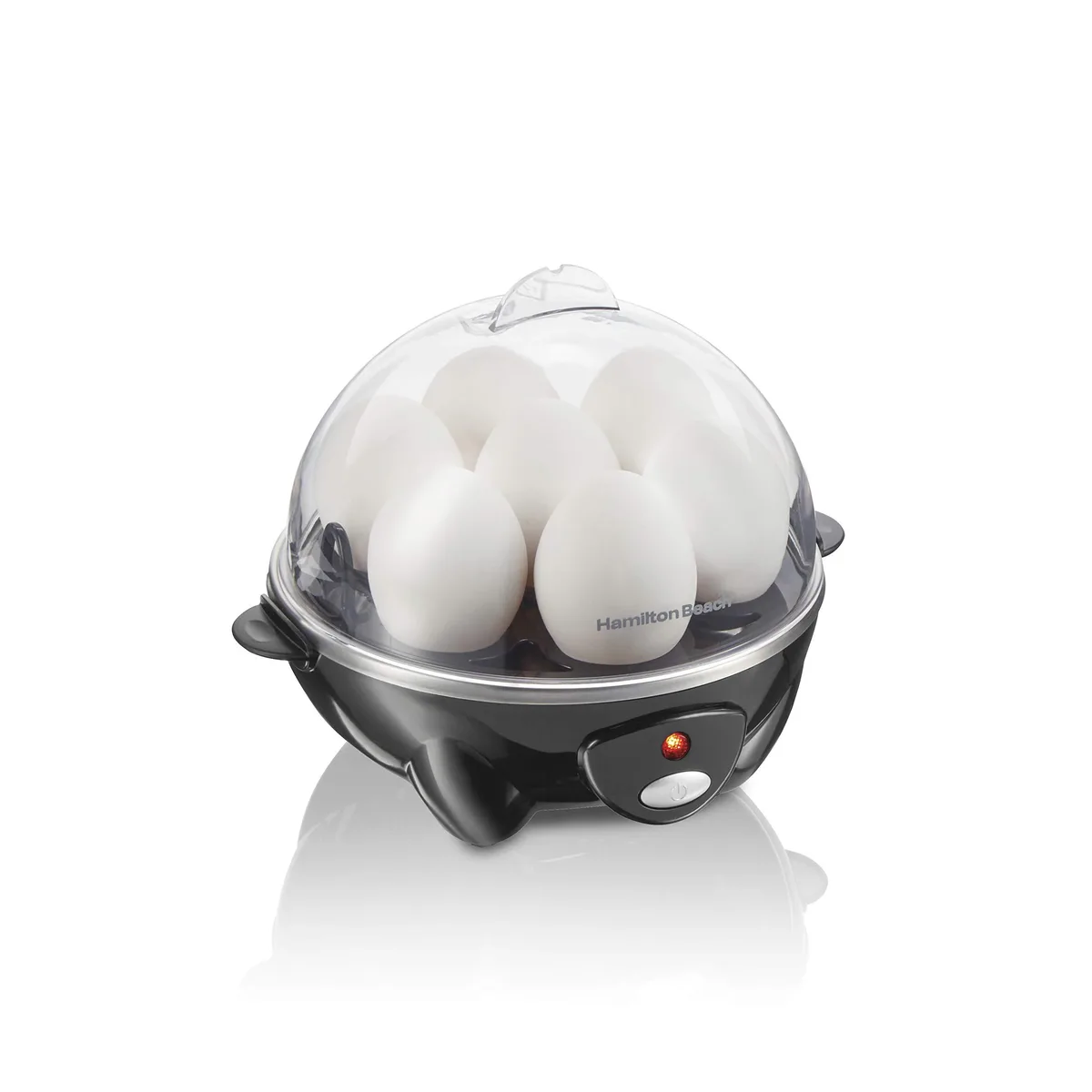 Hamilton Beach 3-in-1 Electric Egg Cooker Steamer 7 Eggs Black 25507 — product photo