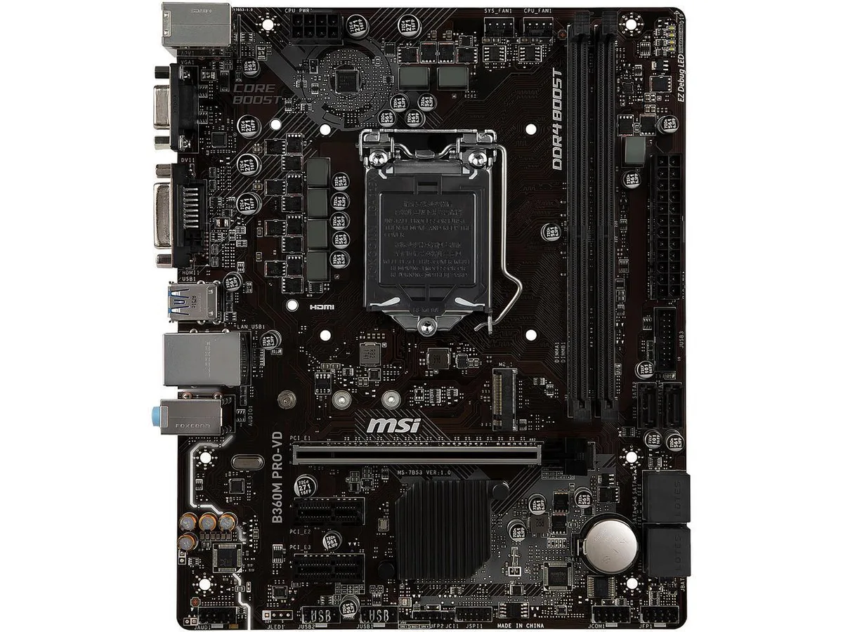 MSI MSI B360M PRO-VD LGA 1151 (300 Series) Intel Motherboard — product photo
