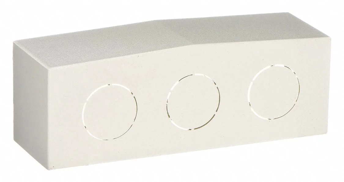 Hubbell Incorporated Hubbell Incorporated PB3ECA BaseTrak End Cap White PVC — product photo