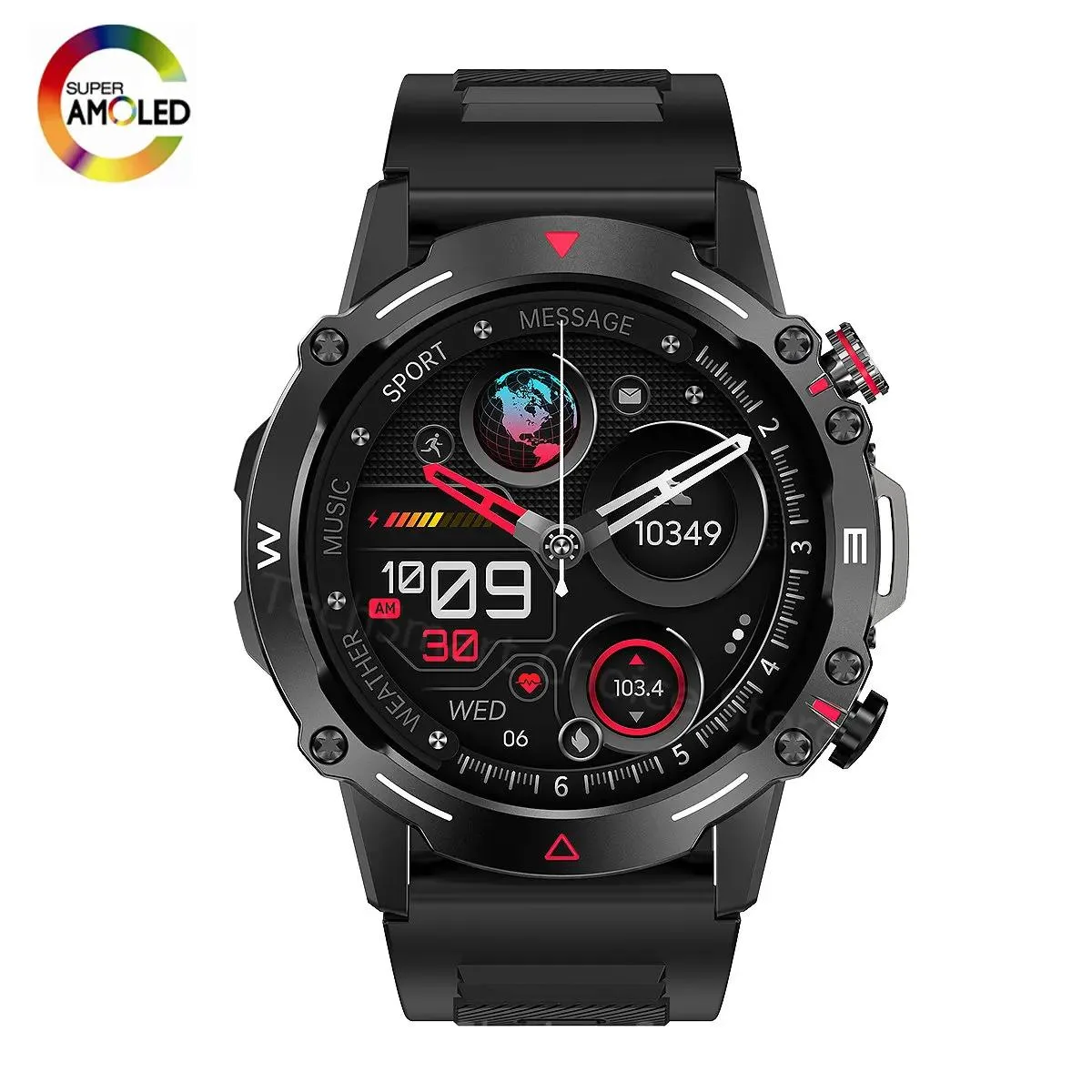 allentian allentian HK87 1.43" AMOLED Smart Watch IP68 BT 5.2 300-450mAh — product photo