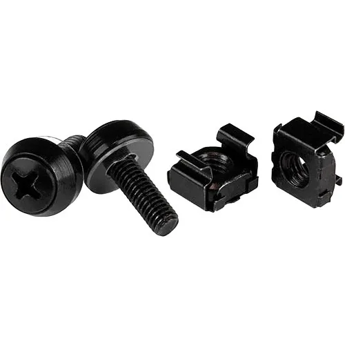 STARTECH STARTECH CABSCREWM5B 50-pack M5 x 12mm server rack screws and cage nuts — product photo