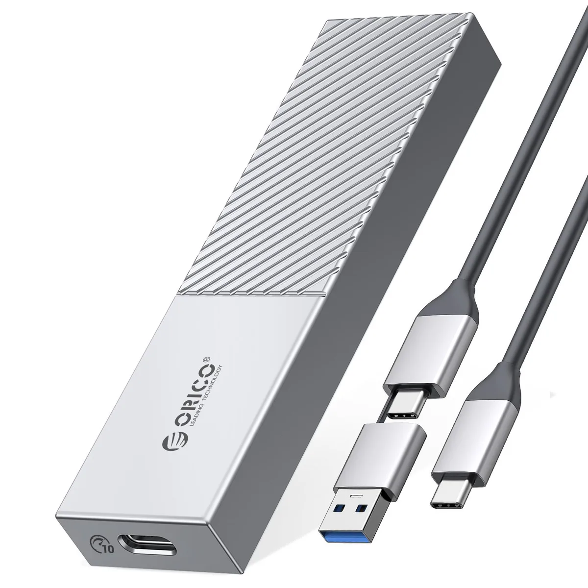 Orico Orico M.2 NVMe Enclosure USB-C 10Gbps Silver — product photo