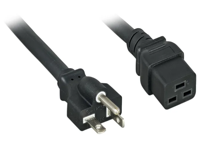 Nippon Labs Nippon Labs 30POW-10W1-520C19-06 12 AWG NEMA 5-20P to C19 6 ft computer power cord — product photo