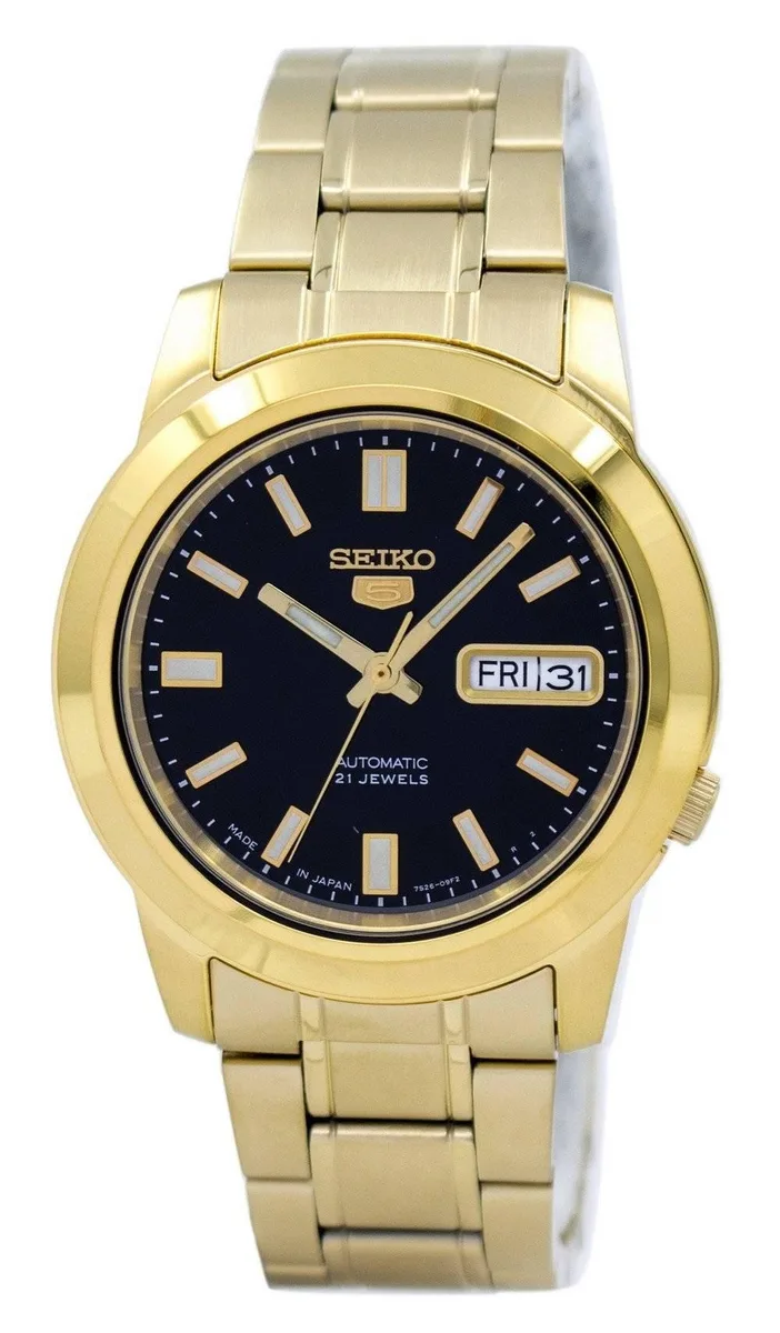 Seiko Seiko 5 Automatic Japan Made SNKK22 Gold Tone Stainless Steel Watch — product photo