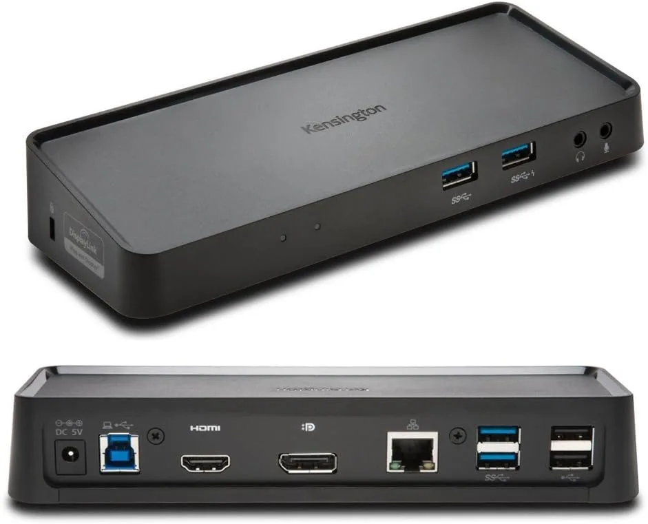 Kensington Kensington K33997WW Dual DisplayPort HDMI USB 3.0 Docking Station — product photo