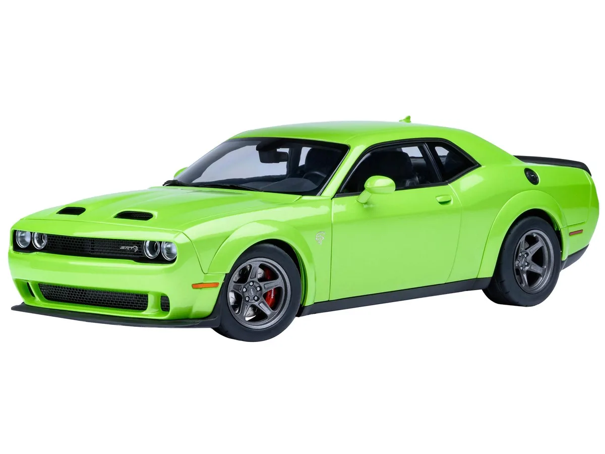Autoart Autoart 2023 Dodge Challenger SRT Super Stock Sublime Green 1/18 hobby collectible — product photo