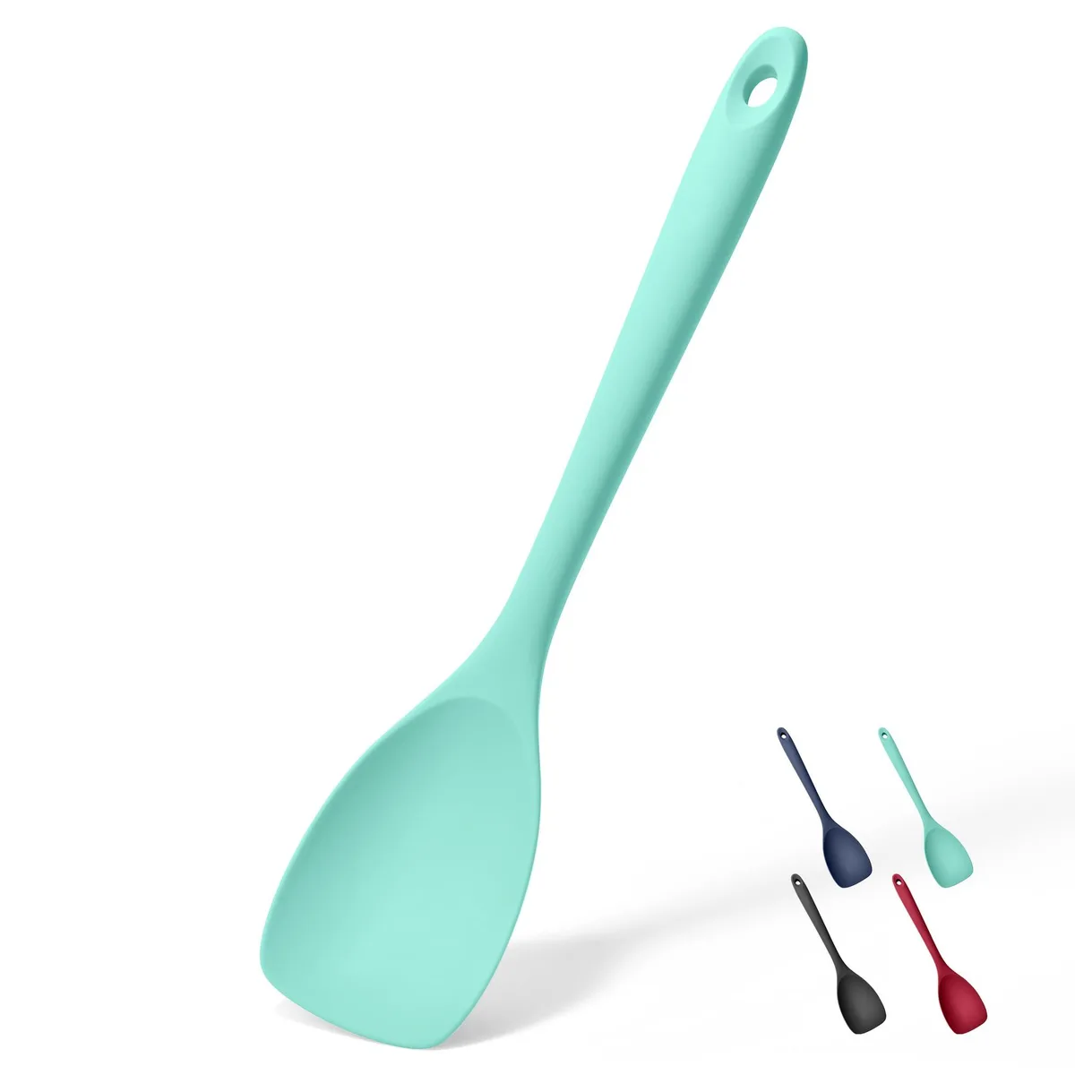 Aqua Sky silicone spoon spatula, 29 cm long, smooth seamless finish