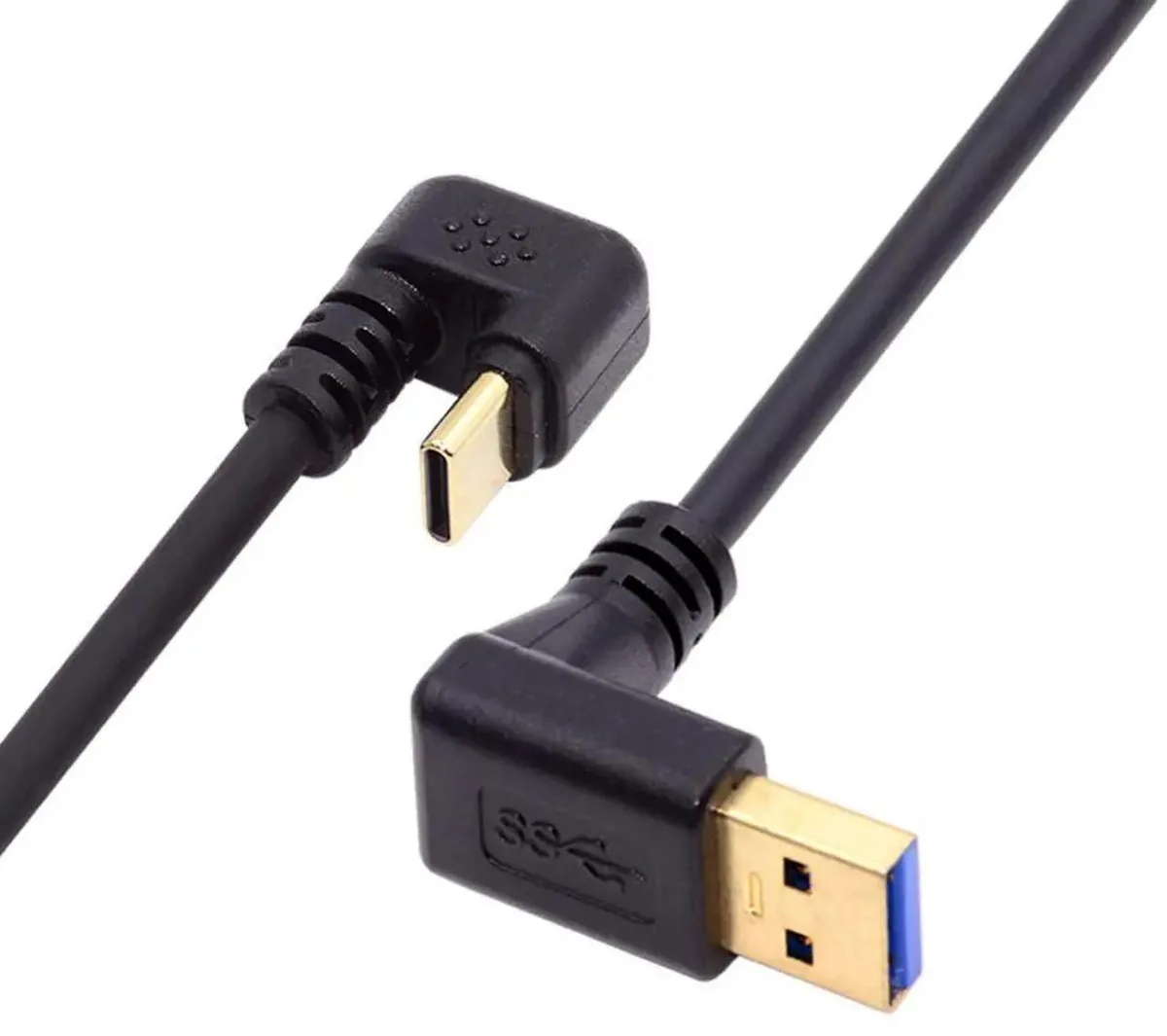 SMUGDESK SMUGDESK 0.3M USB 3.0 to USB-C 90° Down 180° U-Shaped Cable — product photo