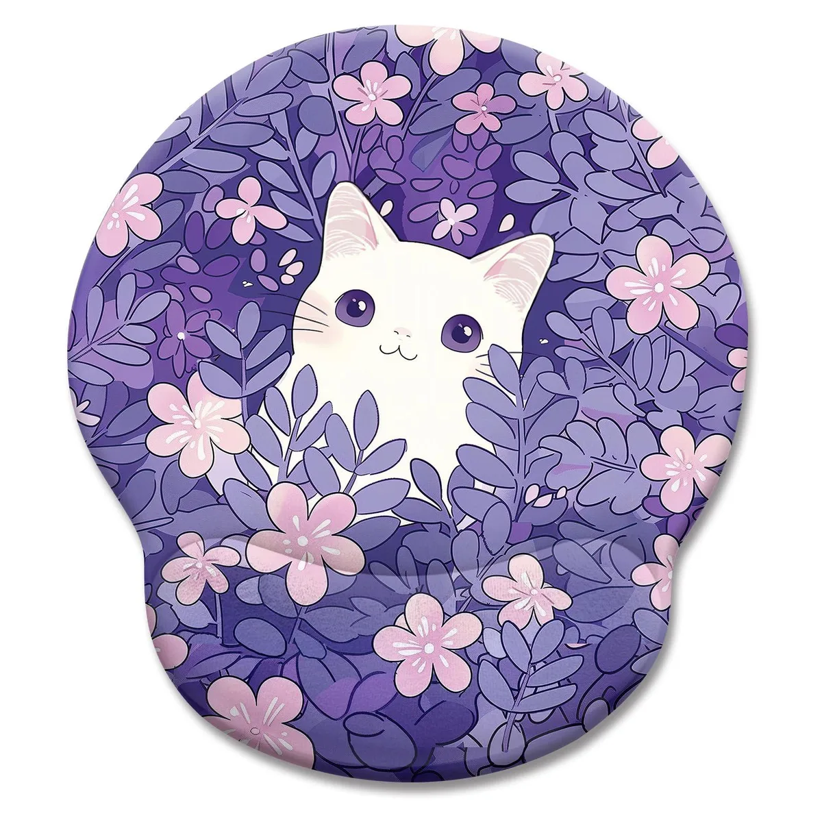 KEHIPI KEHIPI J-MOUA030 Kawaii Purple Mouse Pad 9.8 x 8.6 x .1 in — product photo