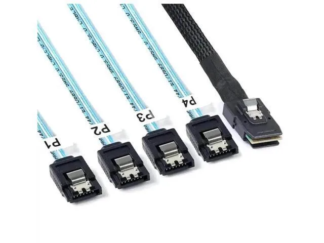 Fervit Fervit MiniSAS SFF8087 36Pin to 4 SATA 7Pin Cable — product photo