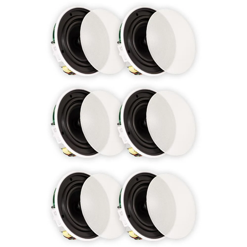 Theater Solutions Theater Solutions 3TSQ670 70 V in-ceiling 6.5" home audio speaker 3 pair pack — product photo
