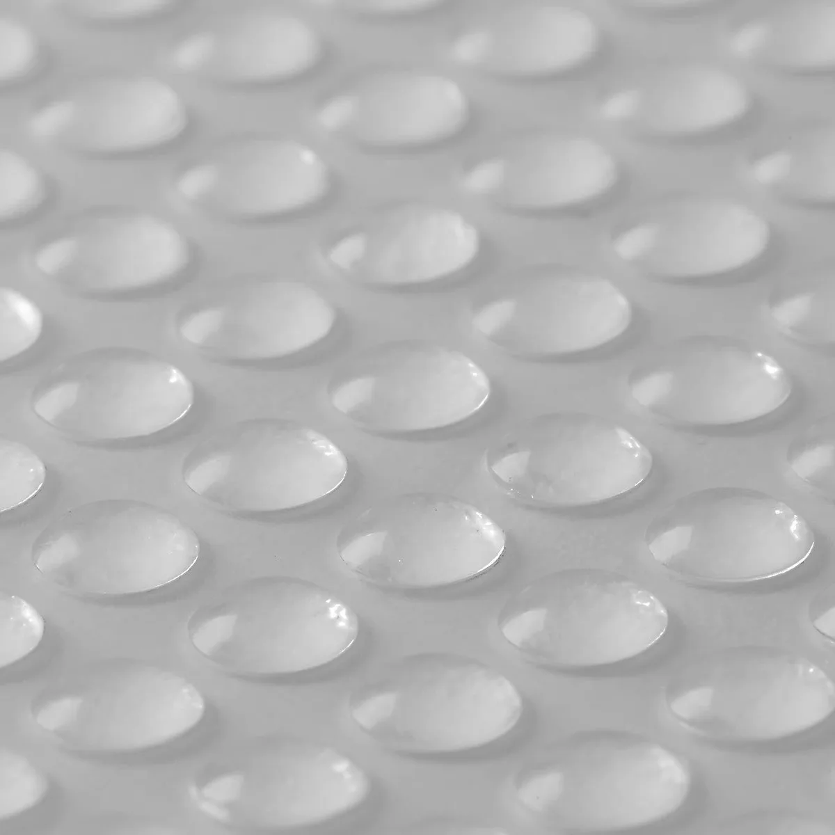  Eshanmu RF-0602-100PCS adhesive rubber feet 6.35mm 2mm clear 100pcs — product photo
