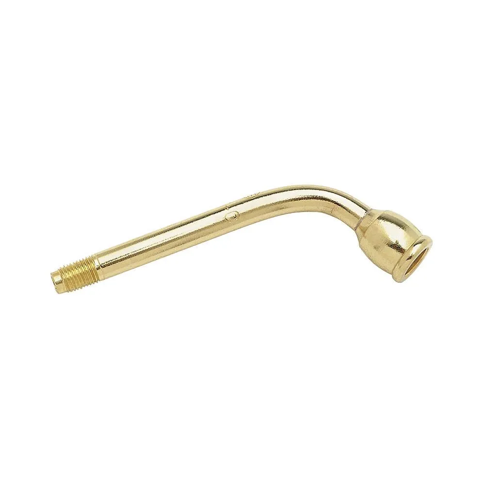 Brass tip tube with male and female threaded ends