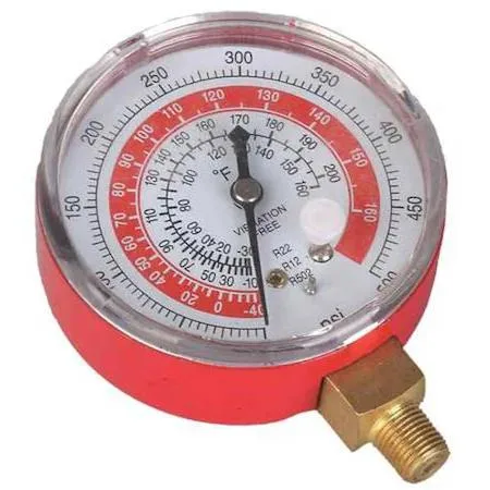 Dayton Dayton 4PDJ8 High Side Gauge Red 500 psi — product photo