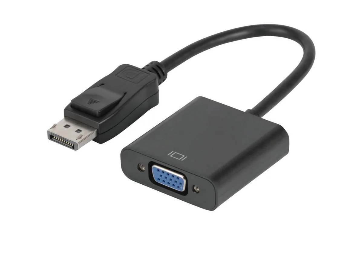 aibileec aibileec DisplayPort to VGA adapter gold-plated male to female black 1920x1080@60Hz — product photo