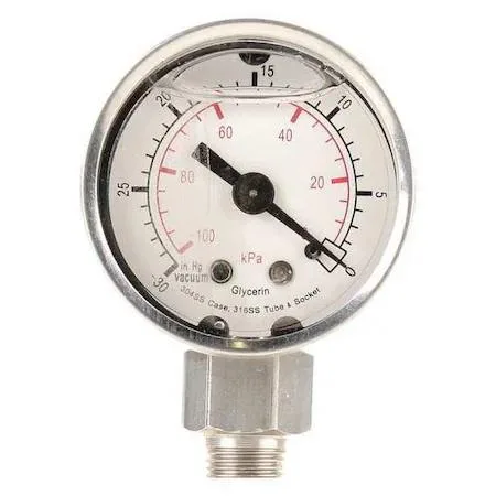 Value Brand Value Brand Liquid-Filled Pressure Gauge 400 2-1/2 in — product photo