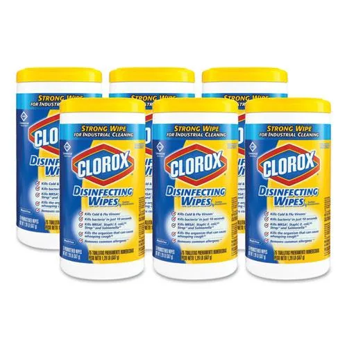 Clorox Clorox 15948 Disinfecting Cleaning Wipes 75 sheets 6 carton — product photo