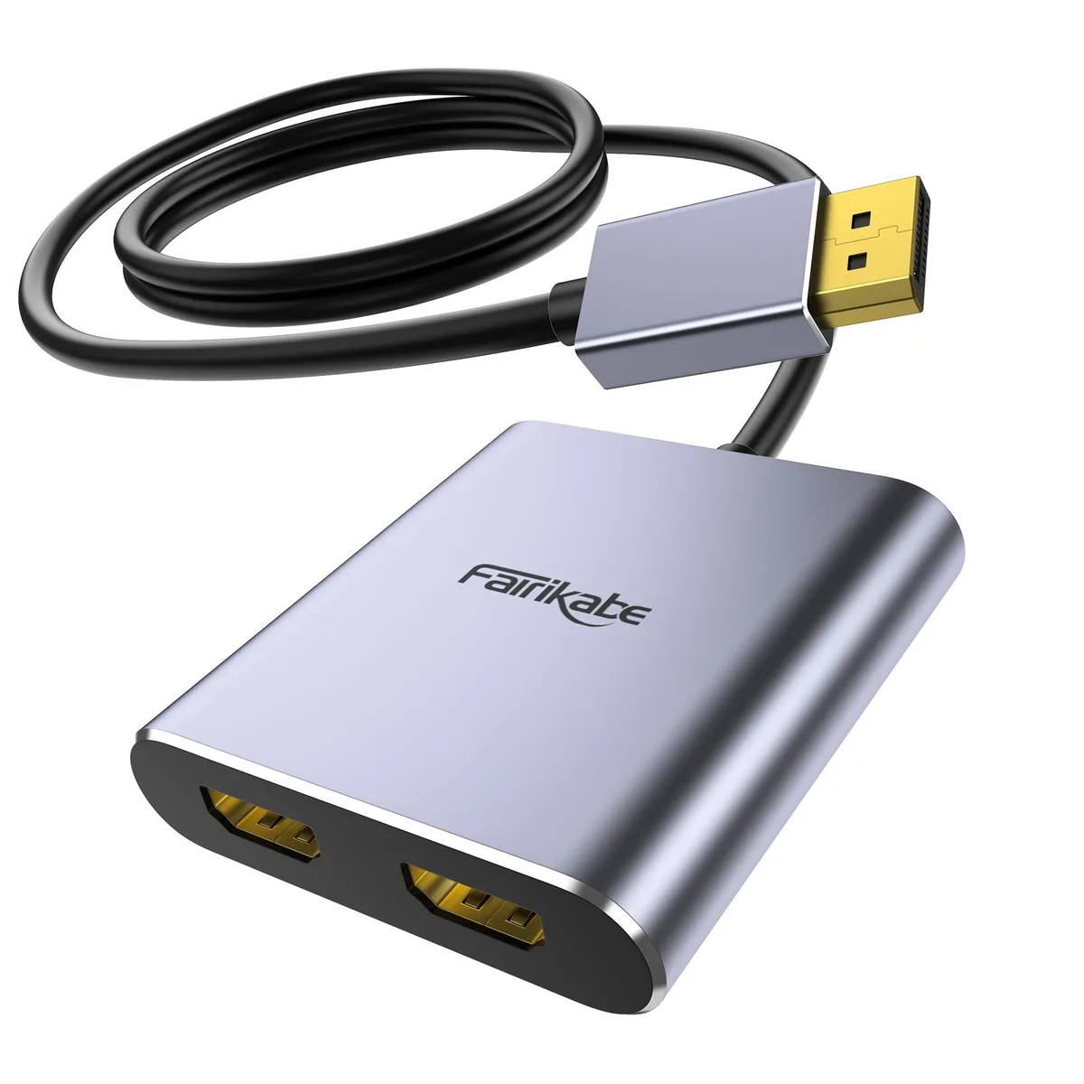  fairikabe DP2DP191eu DisplayPort 1.2 to Dual HDMI 4K 60Hz Adapter — product photo