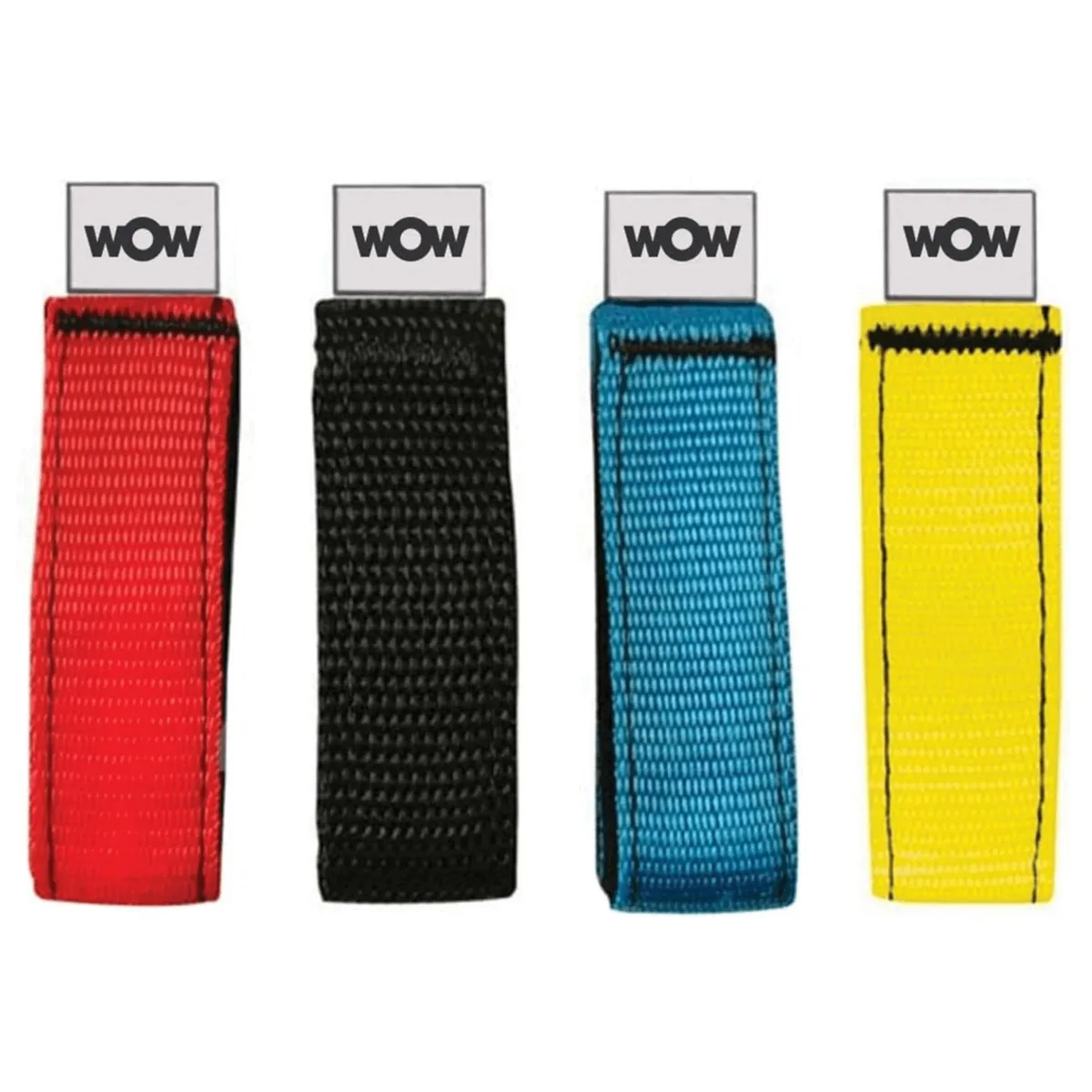 WOW Watersports WOW Watersports 12-Inch Multi-Color Velcro Straps 6-Pack water sports gear — product photo