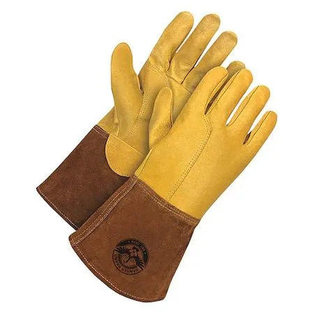 BDG BDG 60-1-1810-XL Gander Full Grain Leather Cowhide Gauntlet Welding Gloves — product photo