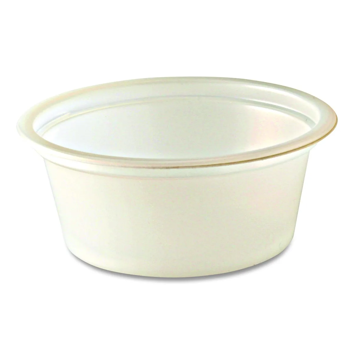 Box of 2500 translucent polystyrene 1 oz portion cups