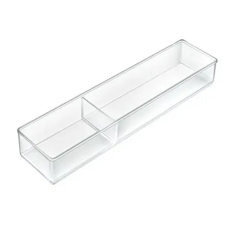 Azar Displays Azar Displays 252718 Two Compartment Slim Rectangle Cosmetic Organizer food service — product photo