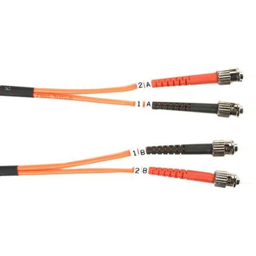 Black Box Corporation Black Box Corporation FO625-001M-STST fibre optic cable OM1 62.5 µm multimode ST-ST orange 1 m — product photo