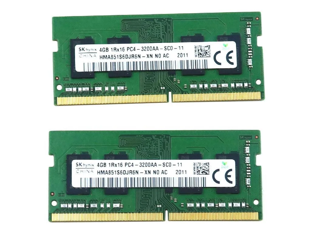 SK hynix SK hynix 2_Of_HMA851S6DJR6N-XN DDR4 8GB (2x4GB) 3200MHz SO-DIMM accessory — product photo