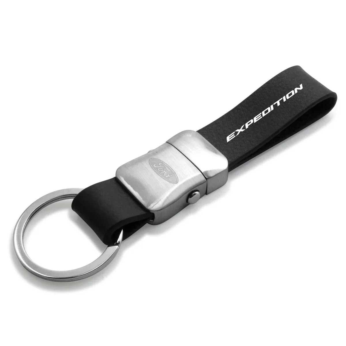 iPick Image, LLC iPick Image, LLC Ford Expedition Genuine Black Leather Strap Detachable Key Chain — product photo
