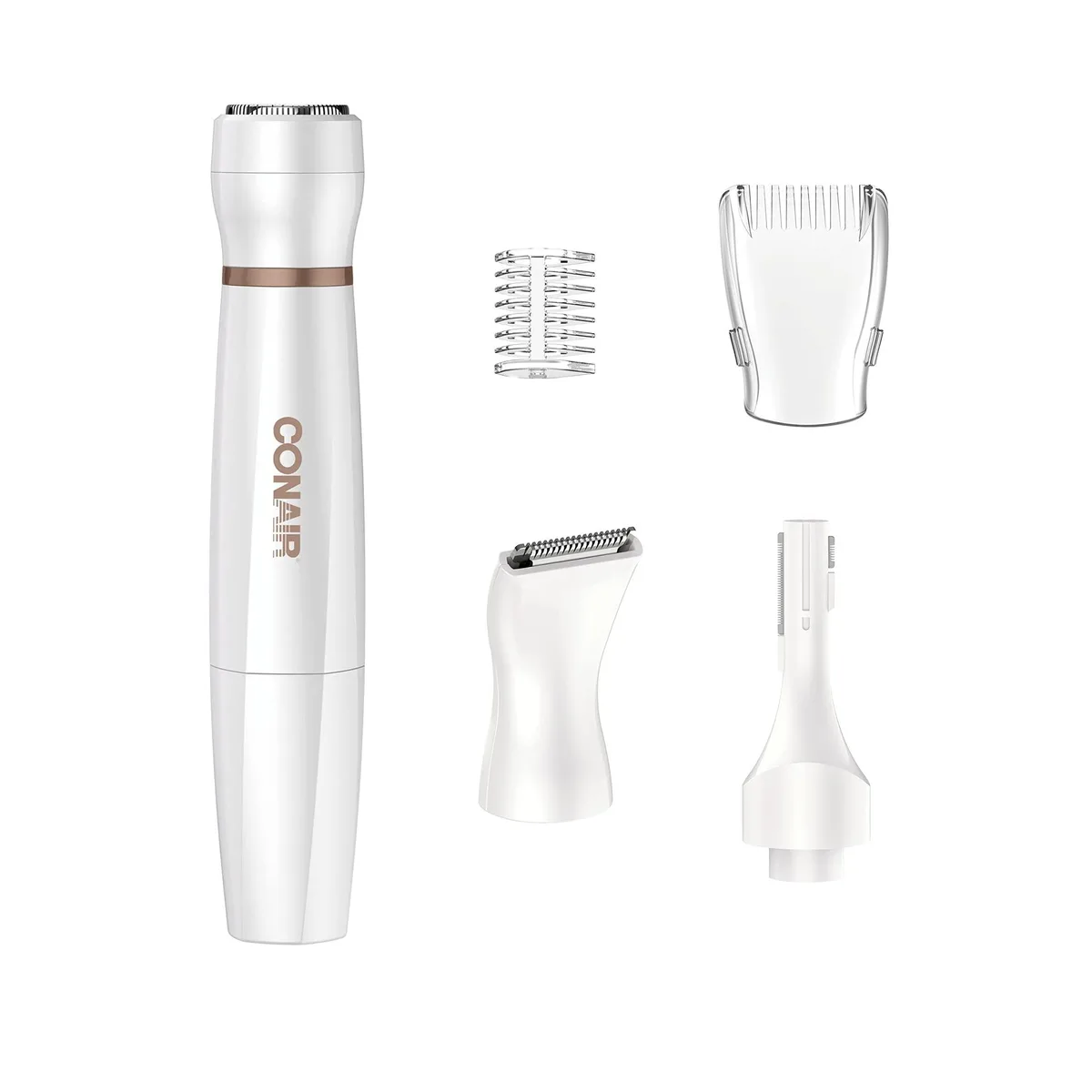 Pink foil shaver with one head and battery compartment