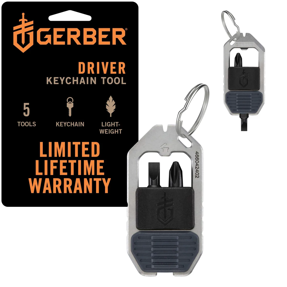 Gerber Driver Keychain 5-in-1 Multitool Urban Blue 1074049 — product photo