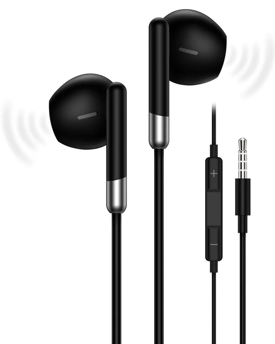 No Sew No Sew 3.5mm Wired In-Ear Headphones Black — product photo