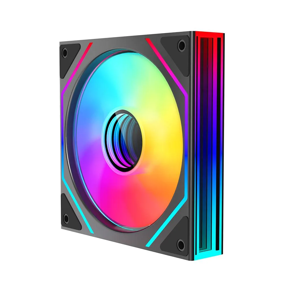 Jungle Leopard Jungle Leopard Prism4 Ultra 120mm Reverse Blade ARGB Case Fan Black 1-Pack — product photo