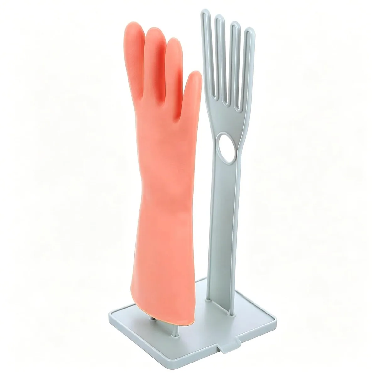  Kitchen Gloves Holder ABS Plastic Drying Rack 13.39in Tall 5.91x4.72in Base — product photo
