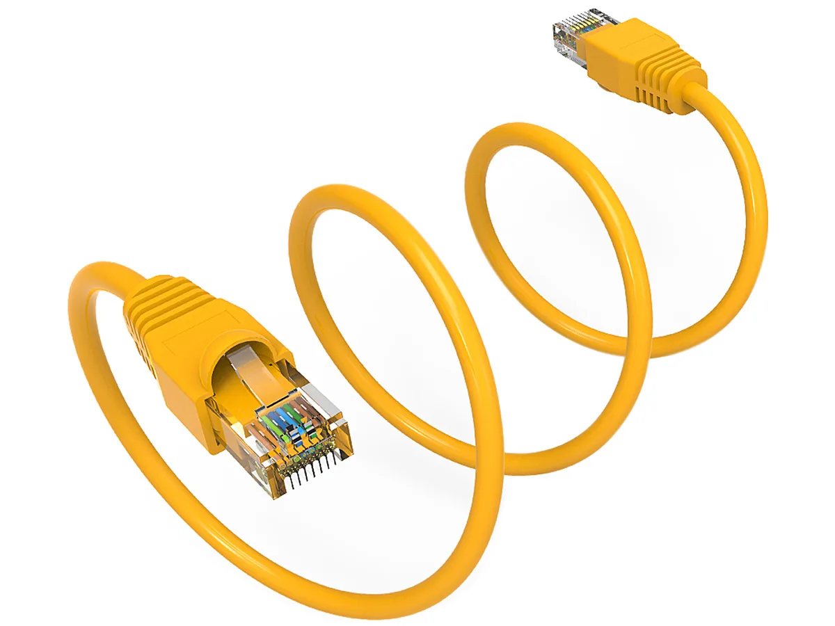 Nippon Labs Nippon Labs 60CAT6A-2YW Cat6A UTP network ethernet cable 2 ft yellow 24AWG — product photo