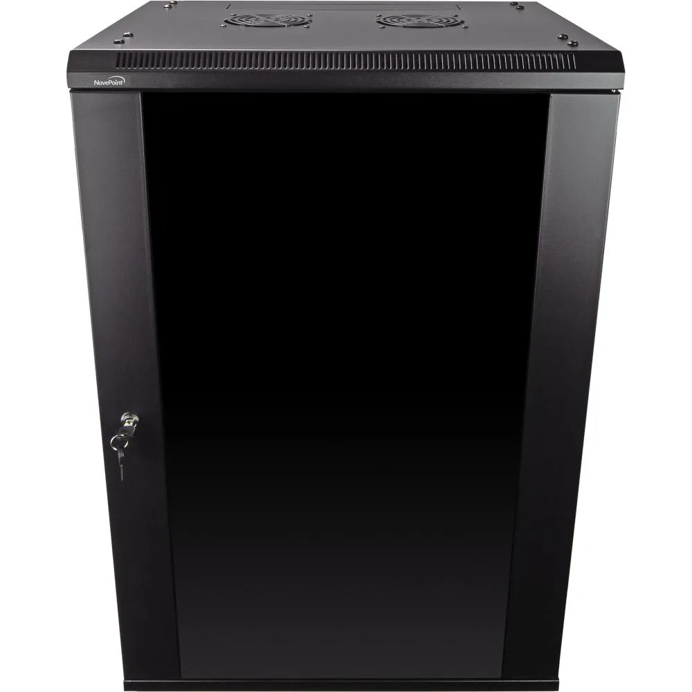 NavePoint NavePoint 18U Wallmount Server Rack 450mm Depth with Fans — product photo