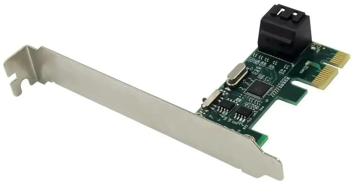 SMUGDESK SMUGDESK 2-Port PCIe to SATA 3.0 Expansion Card with Bracket PCI Express — product photo