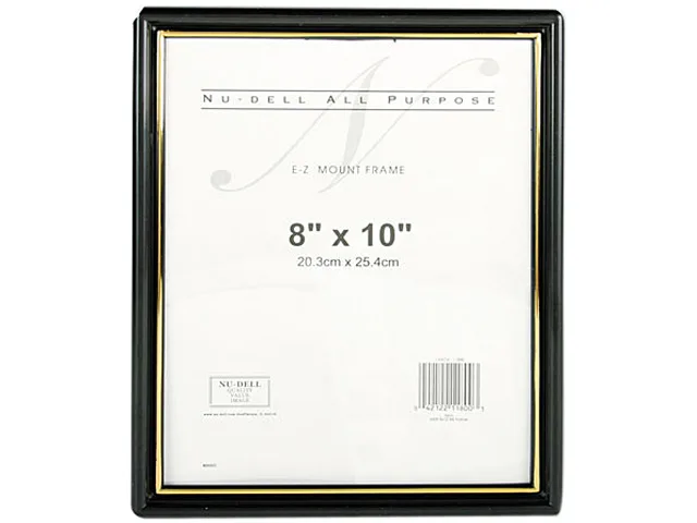 Nu-Dell Nu-Dell 11800 8 x 10 Black Document Frame office furniture — product photo