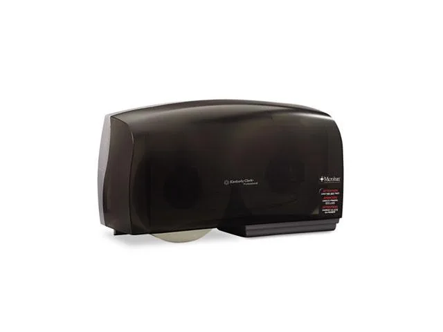 Kimberly-Clark Professional Kimberly-Clark Professional 09608 IN-SIGHT Coreless JRT Twin Jumbo Roll Tissue Dispenser Smoke/Gray — product photo