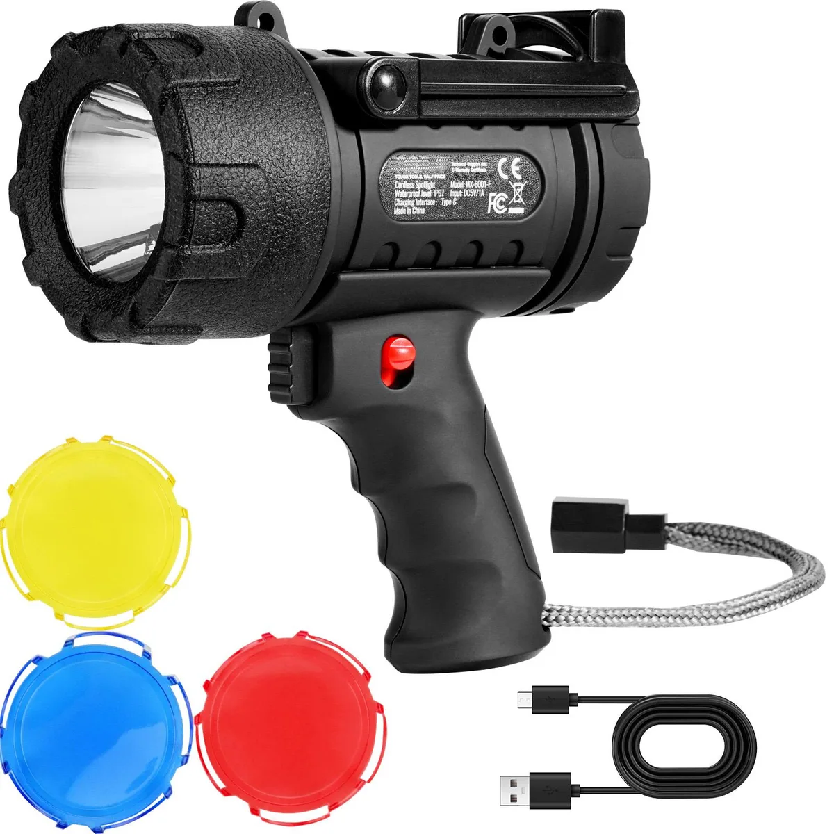 VEVOR VEVOR MX-6001-F Rechargeable Spotlight 200000 Lumens IP67 — product photo