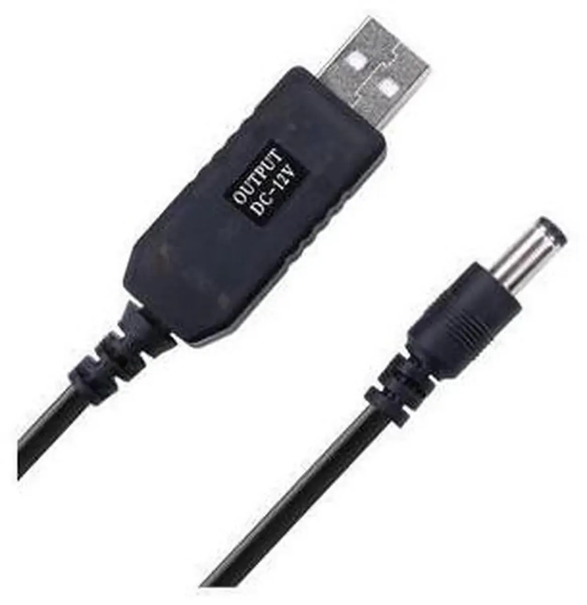 SMUGDESK SMUGDESK USB 5V to 12V Step-Up Cable 3ft 5.5x2.1mm &amp; 5.5x2.5mm power adapter — product photo