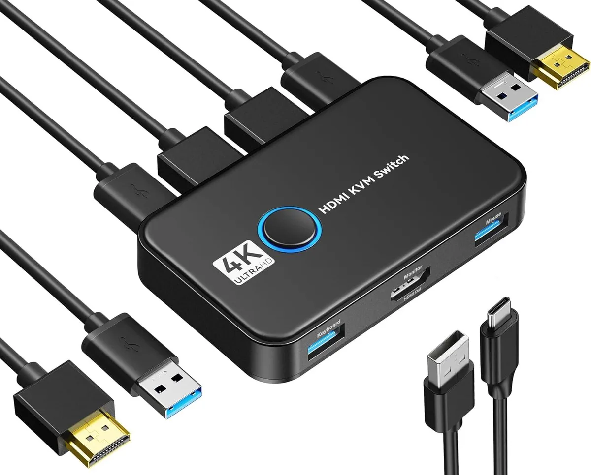 Explus-C Explus-C 2-Port HDMI USB 3.0 KVM Switch 4K@60Hz — product photo