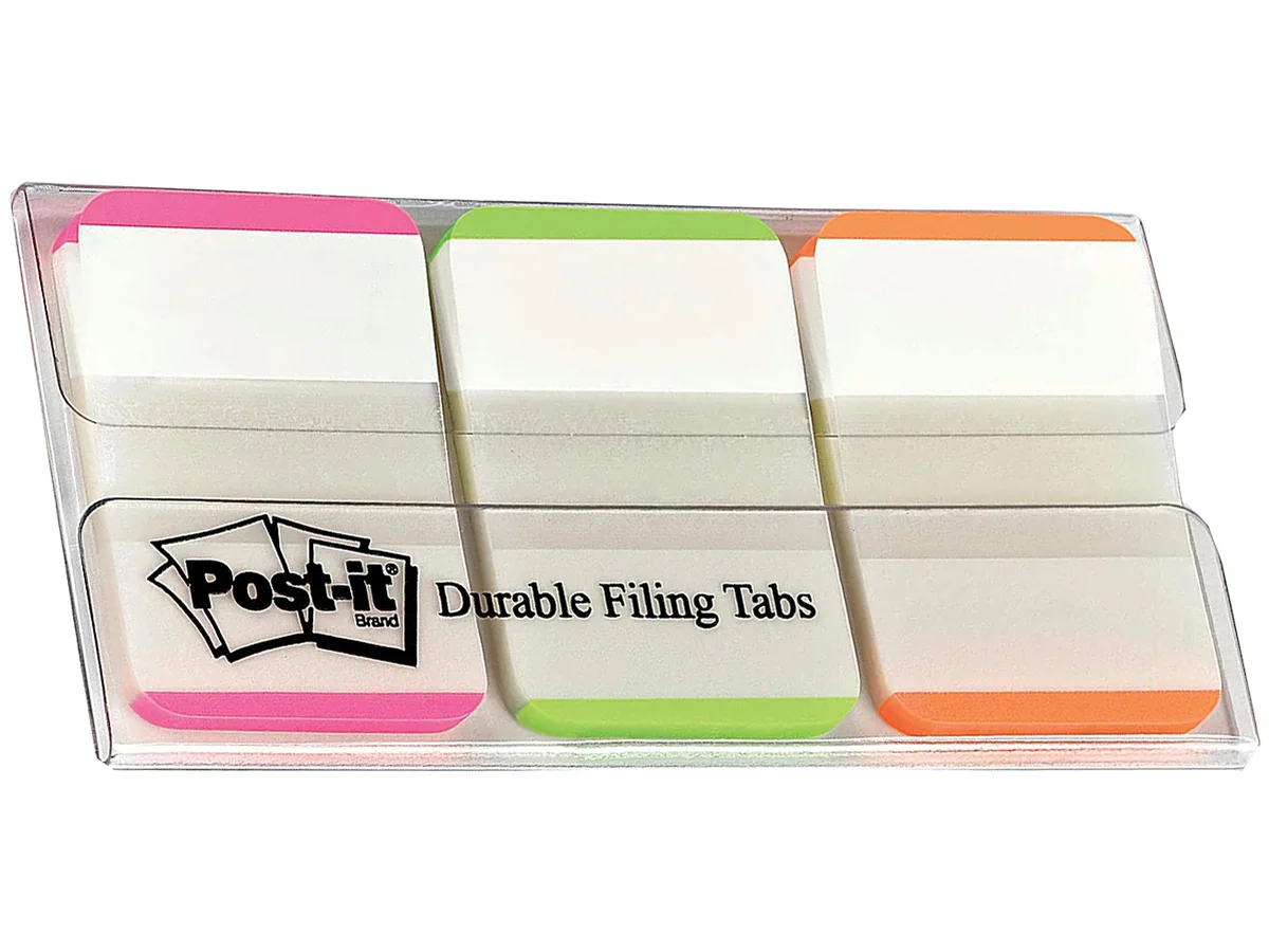 3M 3M 686L-PGO Tabs, 1 inch, Pink Green Orange, 66 tabs — product photo